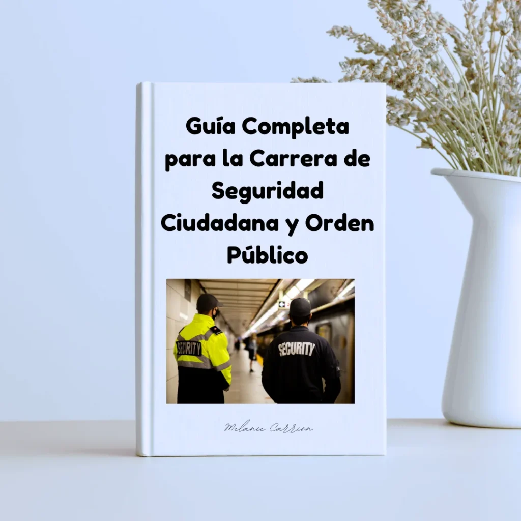 Portada de la guía de la carrera de seguridad ciudadana y orden público