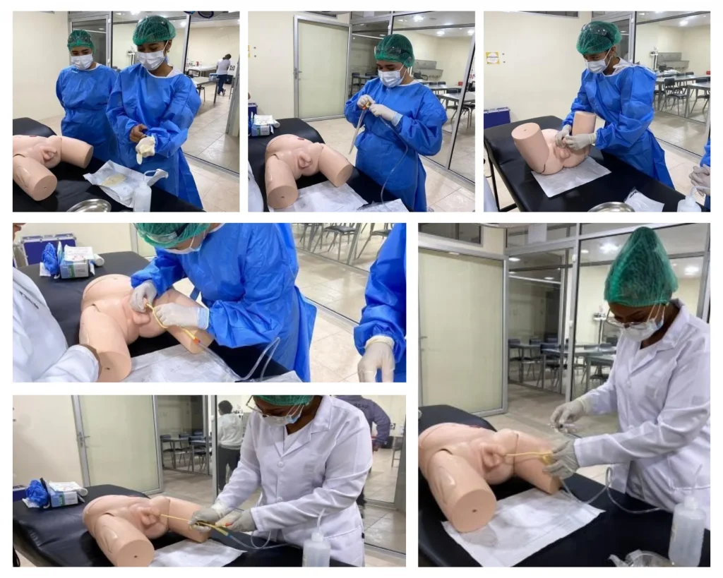 Capacitación en colocación de sonda Foley