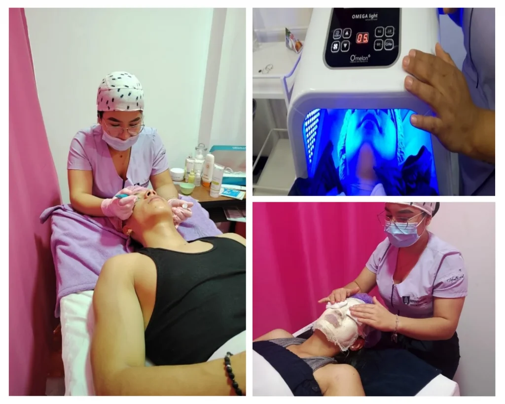 Práctica de aparatología facial