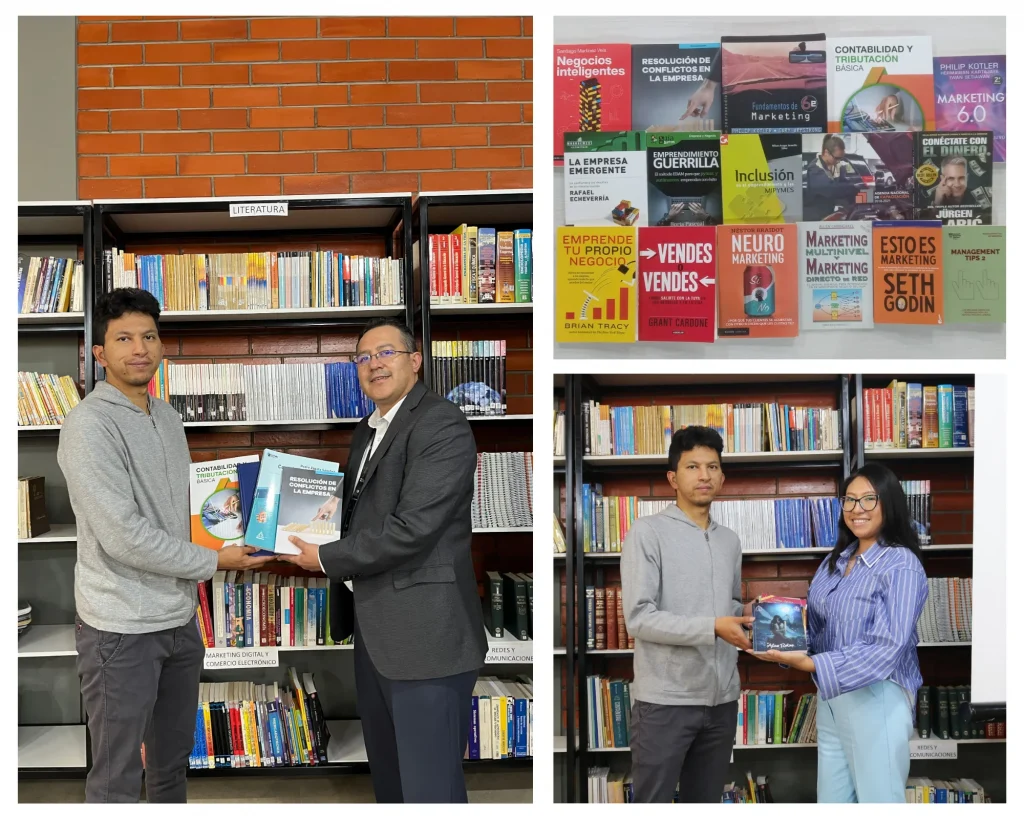 Nueva donación de libros a la biblioteca del ITSQMET