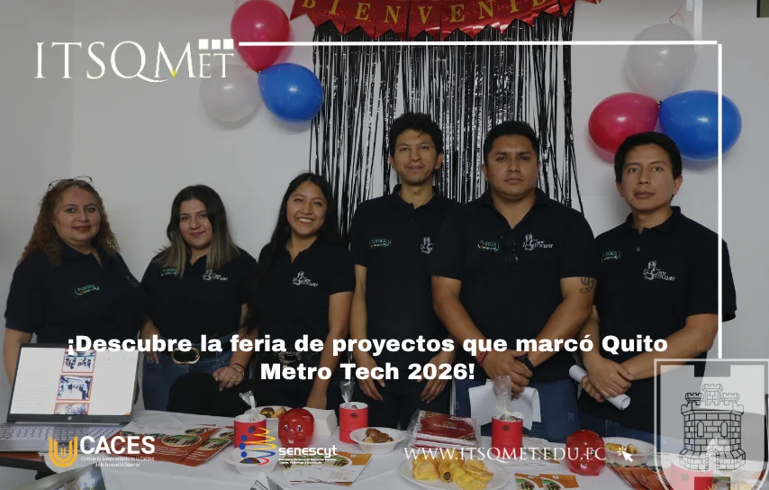Feria de proyectos en la Quito Metro Tech 2026