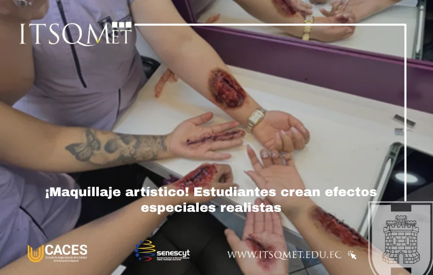 Maquillaje artístico con efectos especiales en formación profesional