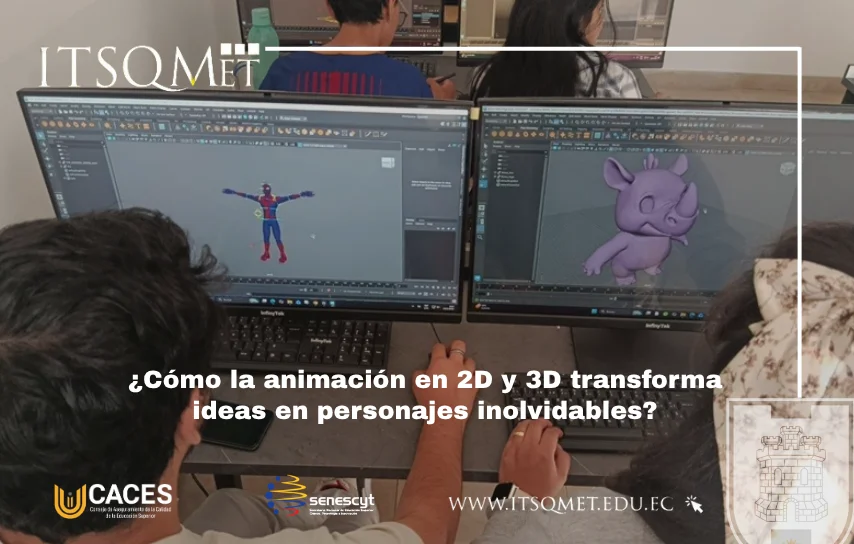 Estudiantes realizan modelado de en animación 2d y 3d