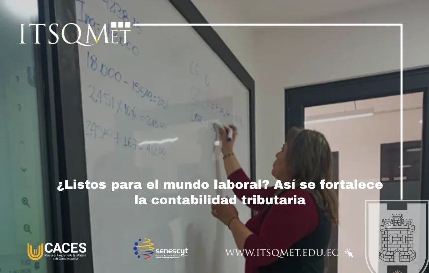 Estudiantes de contabilidad realizan cálculos tributarios